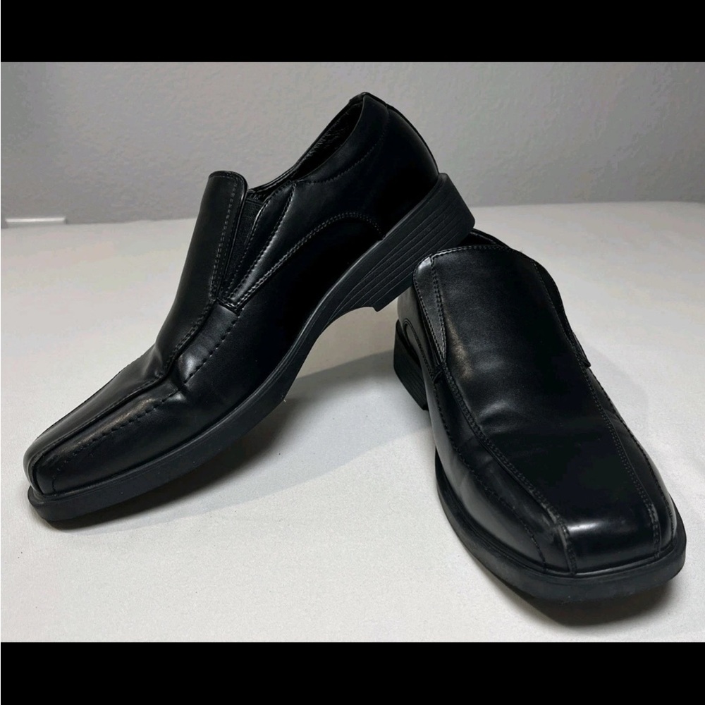 Bruno MARC Men's Classic‎ Square Toe Loafers Slip On Dress Shoes 8.5 Black